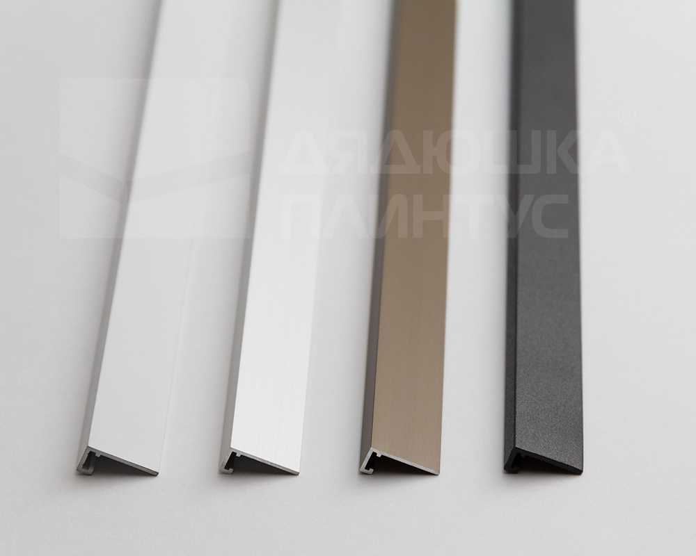 Микроплинтус AL16X5-03 16х6х2000мм Чёрный Анод