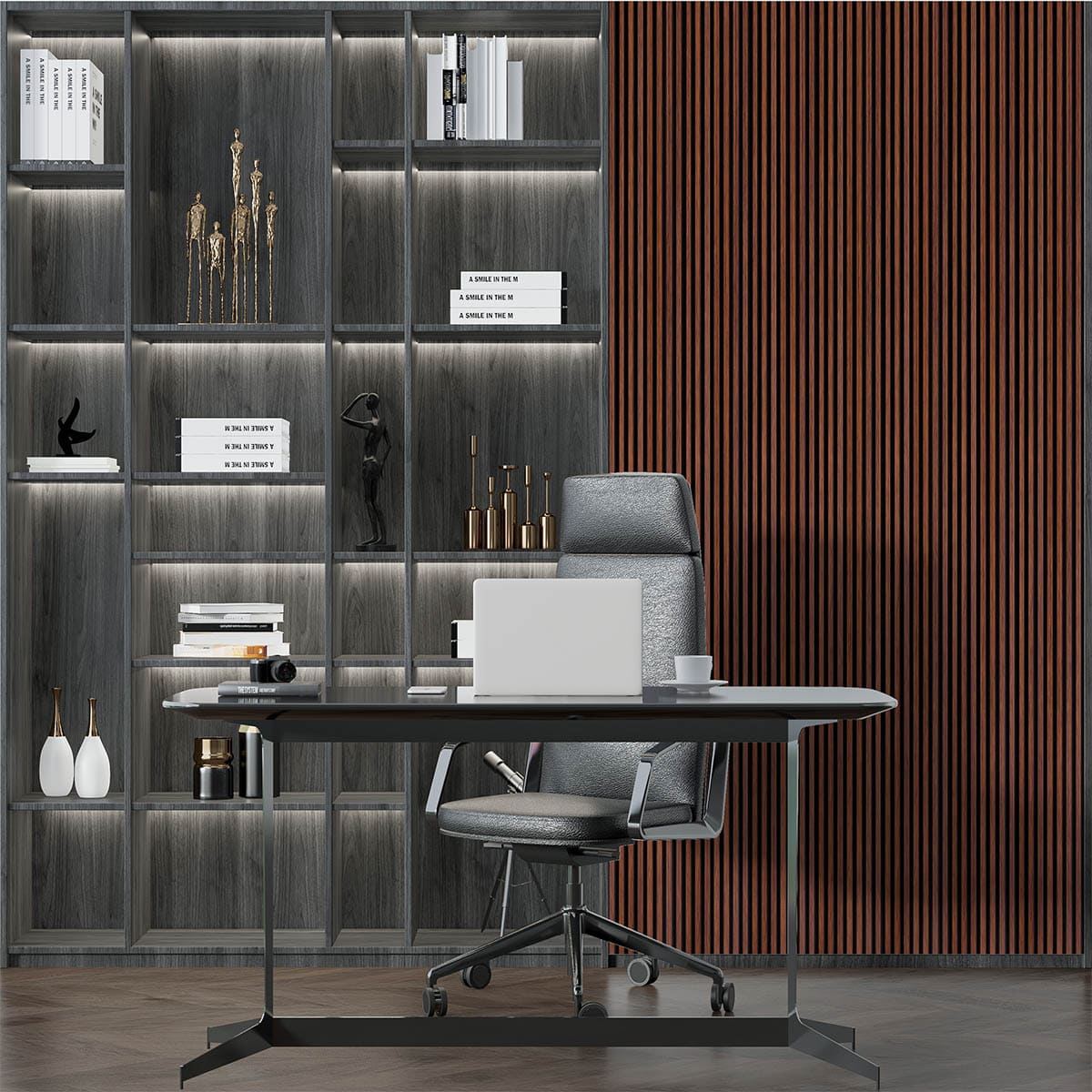 Рейка завершающая для панелей ГРЕЙС 30*16 2,9 м Черная