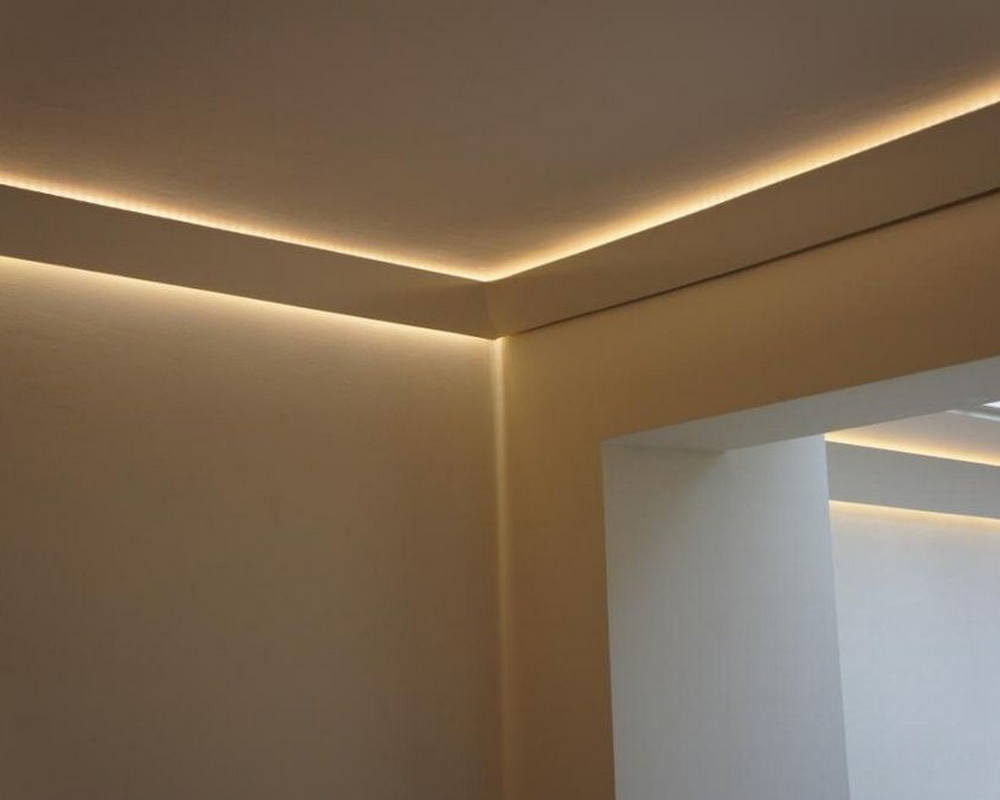 Карниз потолочный из полистирола высокой плотности NMC IL4 60*37,5*2000 Белый под покраску