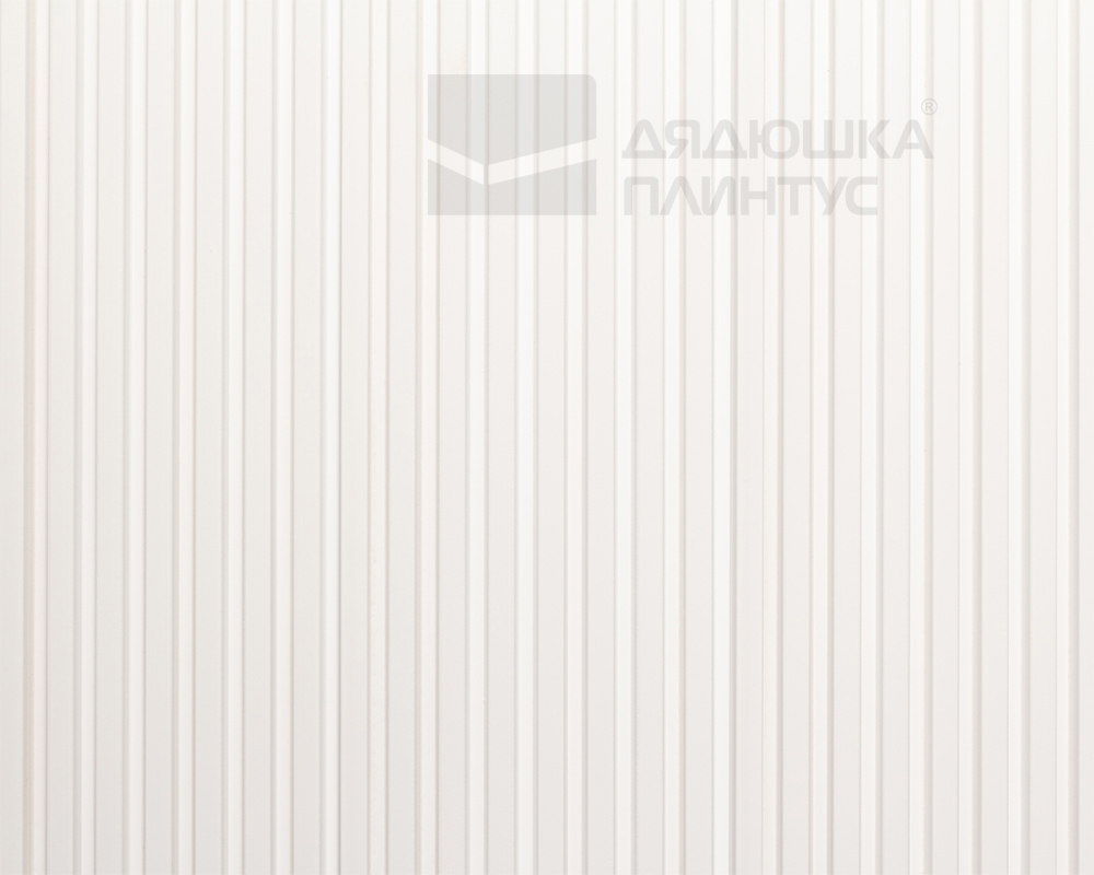 Стеновая панель Волшебная Палочка 102. 2700*120*12 мм Белая под покраску