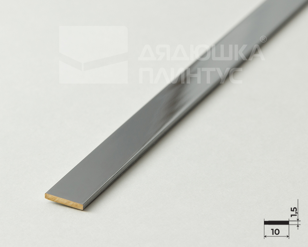 PVL87-02 Полоса латунь хромированная 10мм *2.7м