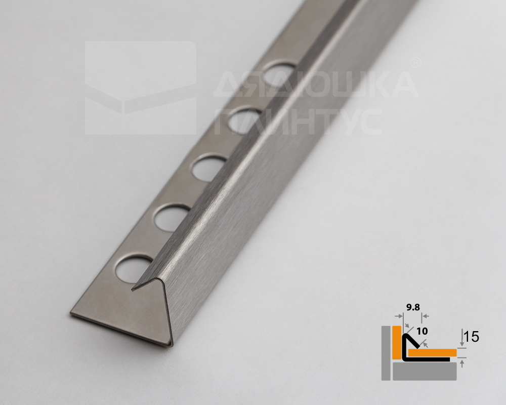 Профиль окантовочный ПК 18-15НС.2700.001 Матовый