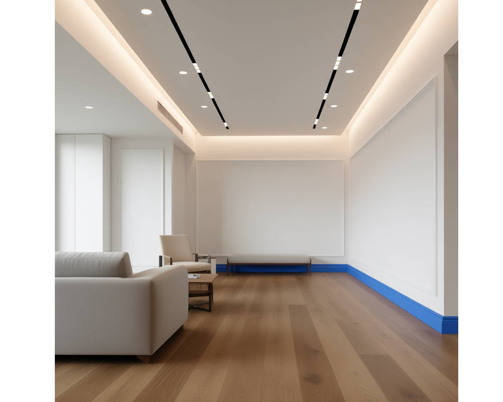 Плинтус из полистирола высокой плотности Волшебная Палочка 80*12*2000. MSPOL 102 Белый под покраску