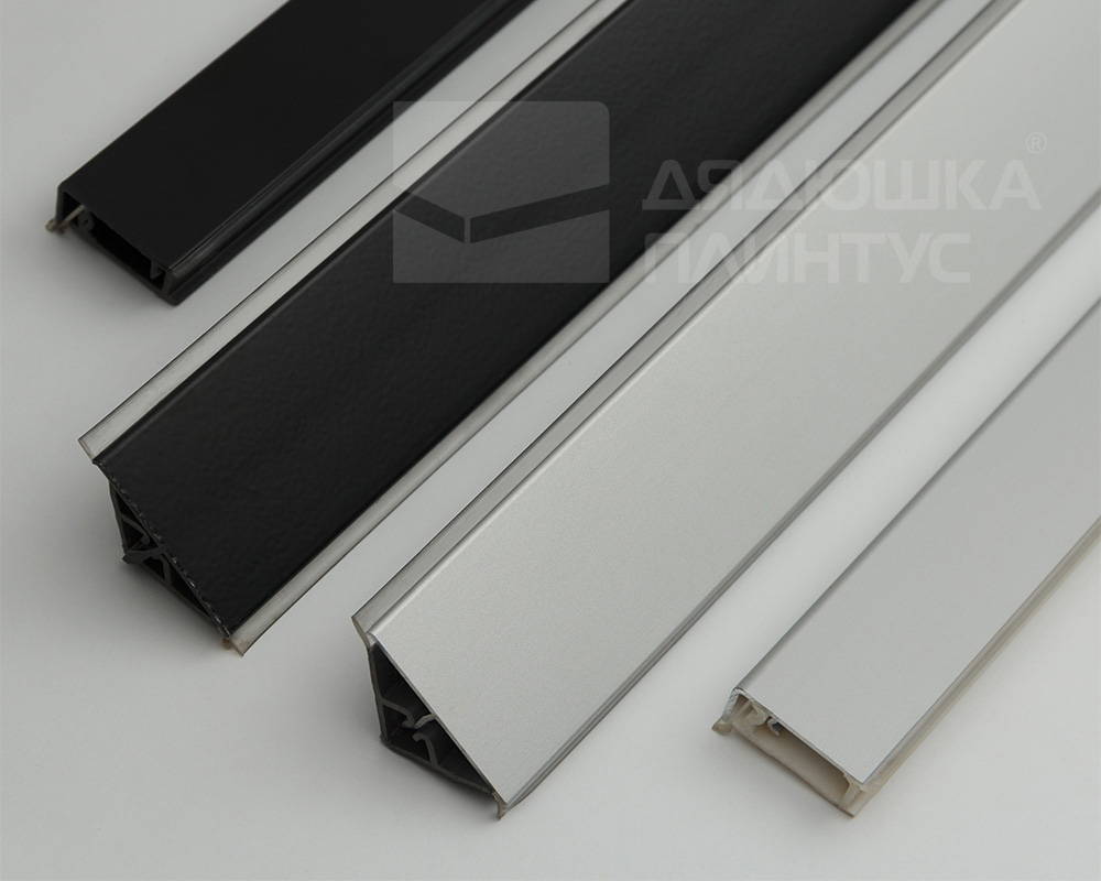 Плинтус для столешниц прямоугольный Алюминий 25*10мм 3,05м. Серебро