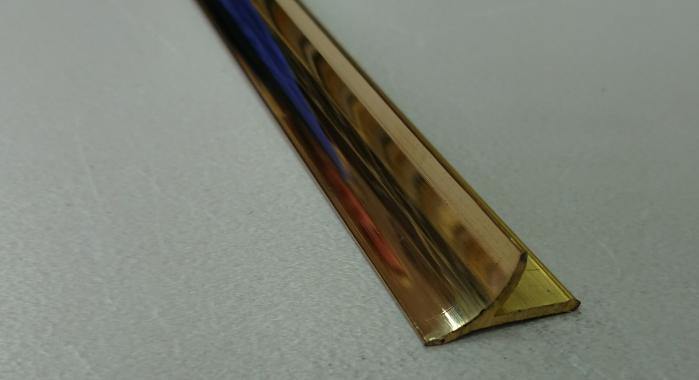 Профиль окантовочный латунный Progress PIKLOL 045 от 4,5 мм 2,7 м Полированный