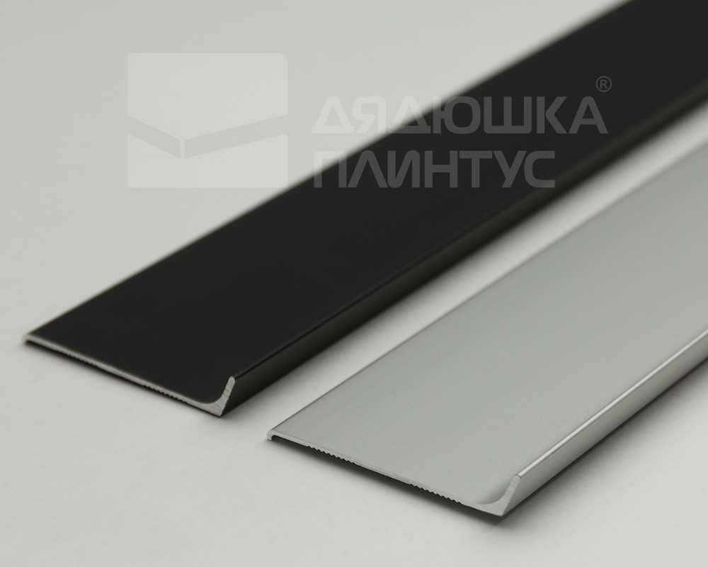 Плинтус алюминиевый Волшебная палочка 60 мм 3,0 м Серебро матовое