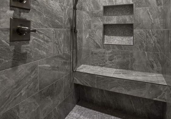 Алюминиевый внутренний профиль универсальный ПО-В9 (79107PF7)  черный муар 2,7 м.