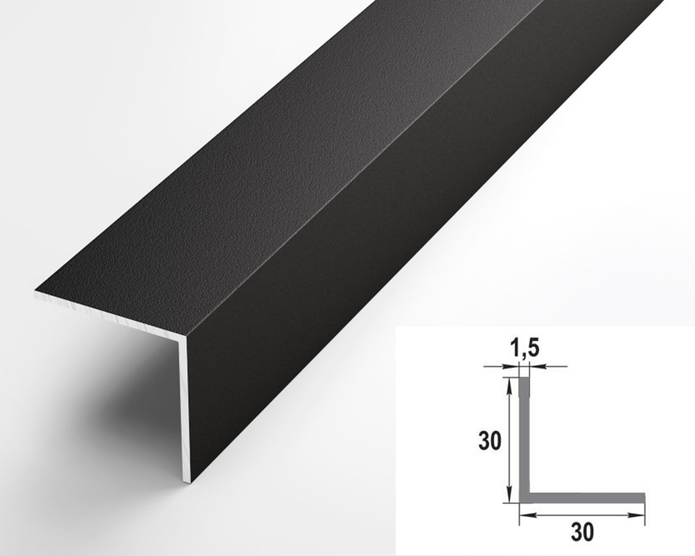 Угол декоративный 30х30 Уп 12-27.2700.515 Черный