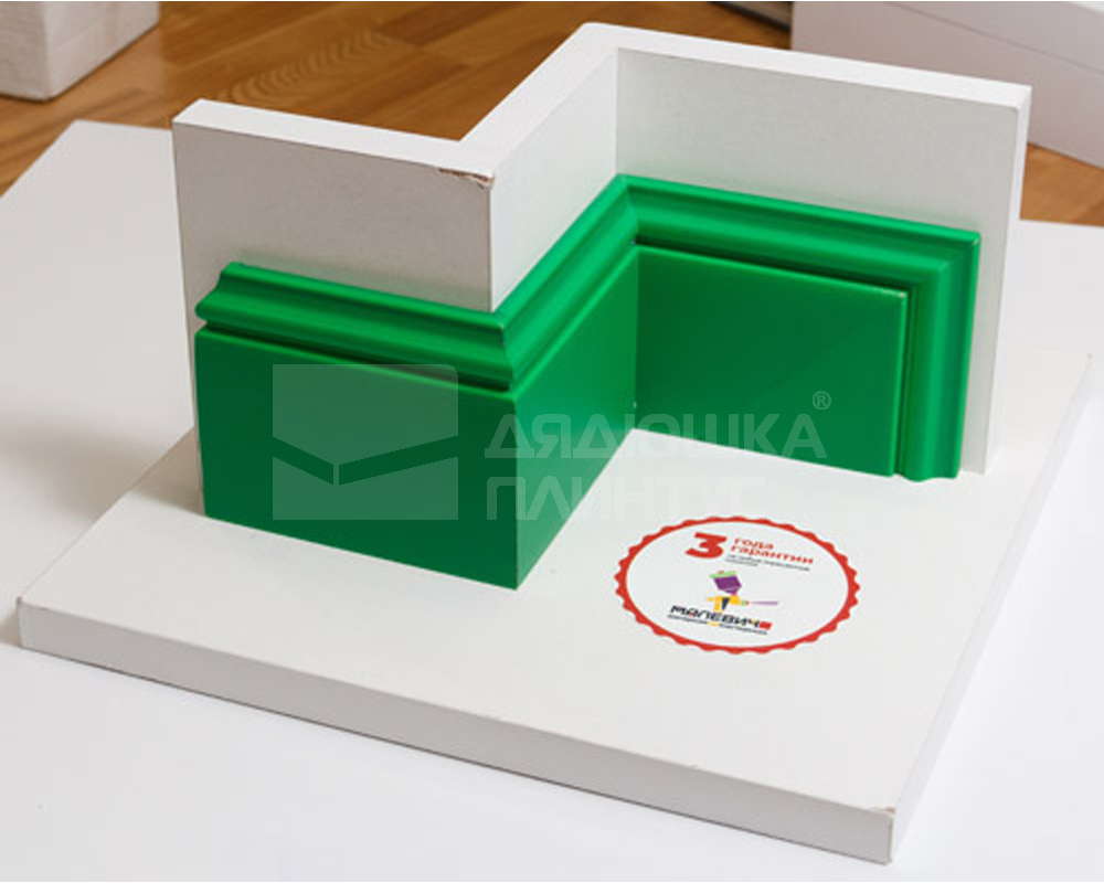 Плинтус ПОЛИСТИРОЛ HI WOOD B80B 80мм х 14мм х 2,0м. Окраска включена в стоимость