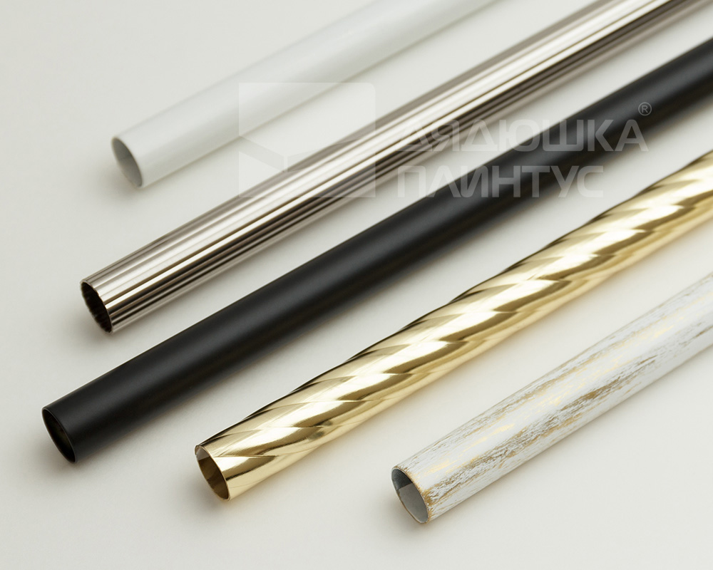 Карниз двухрядный кованый УЮТ d25мм 1,6м Белый