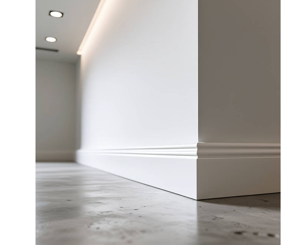 Плинтус ПОЛИСТИРОЛ HI WOOD WE55 55мм х 14мм х 2,0м. Окраска включена в стоимость