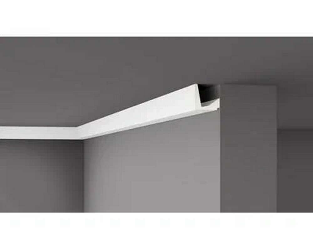 Карниз потолочный NMC IL5 50*50*2000. Белый под подсветку