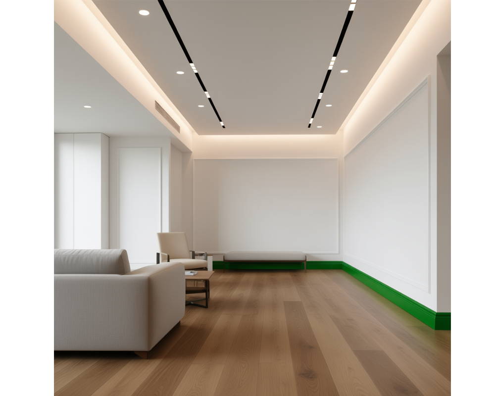 Плинтус СОЛИД 1 UHD 01/80 80*12*2000. Белый под покраску