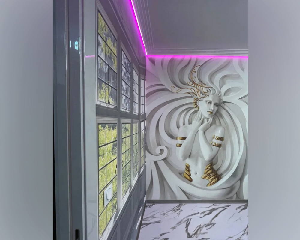 Карниз потолочный NMC IL1 50*70*2000. Белый под подсветку