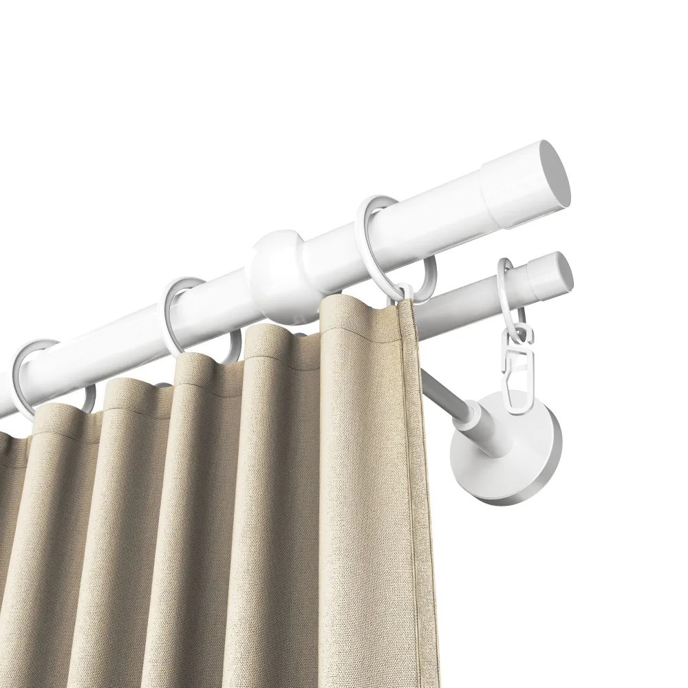 Карниз двухрядный кованый УЮТ d16мм 2,0м Белый/Золото