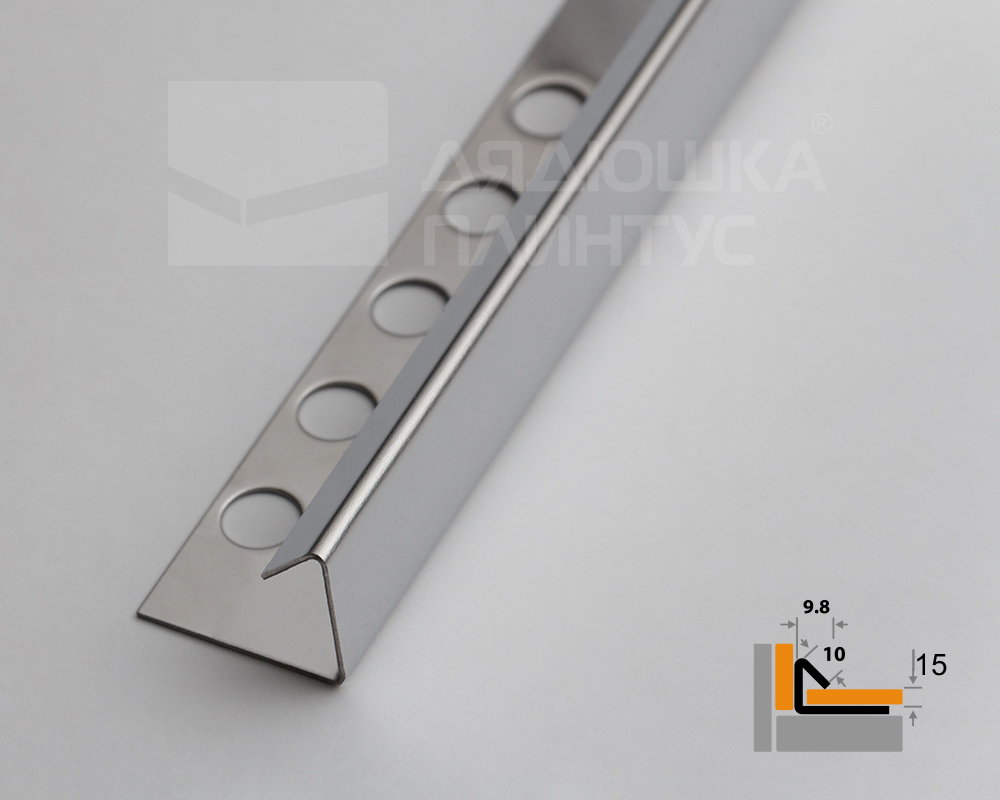 Профиль окантовочный ПК 18-15НСП.2700.001 Полированный